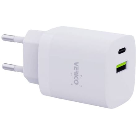 Verico Mojo 30W GaN 2 USB-oplader 30 W 1x USB-A, 1x USB-C Wit Binnen