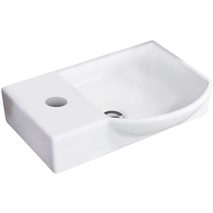Fackelmann SBC guest WC ceramic sink 45 x 32 cm, sink right, tap hole left 82391