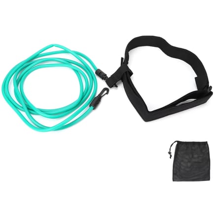 Zwemtrainingsweerstandsbanden Aquatische Zwemmen Stationaire Koorden Bungee Lijn Groen black