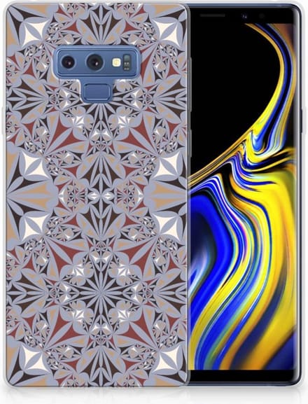 Samsung Galaxy Note 9 TPU Siliconen Hoesje Flower Tiles