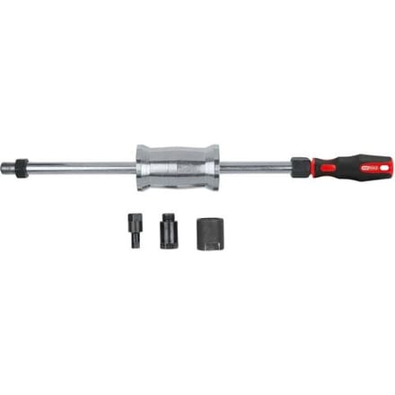 KS Tools 152.1275 M27+M17+10 mm injectoruittrekset met 1,5 kg slaggewicht, 4-delig