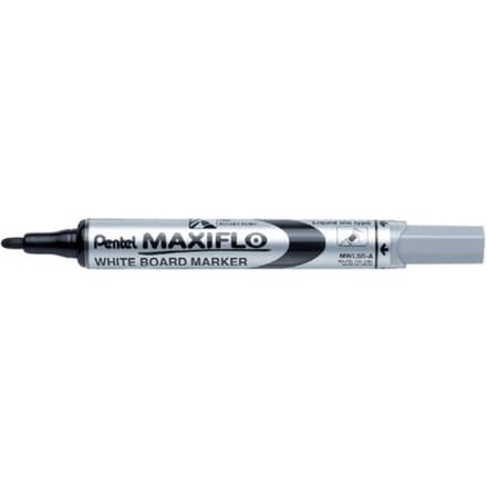 Whiteboardmarker Pentel MWL5S Maxiflo rond 1mm zwart