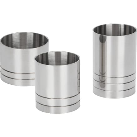 Jigger à cocktail Tasse à mesurer pour boisson de bar Tasse en once Ensemble Outil de barman (25ml 35ml 50ml) white