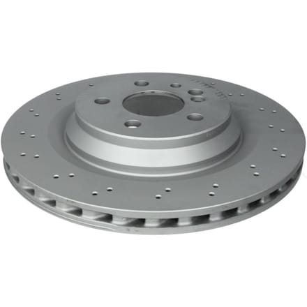 Remschijf ATE 24.0126-0137.1 achter, geventileerd, sterk gecarboniseerd, 1 Stuk
