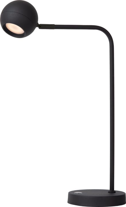 Lucide COMET - Oplaadbare Bureaulamp - Accu/Batterij - LED 3 StepDim - 1x3W 2700K - Zwart