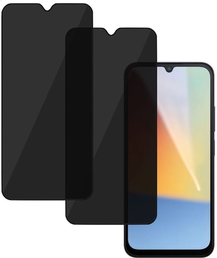 2x TechNow Privé Screenprotector geschikt voor Xiaomi Redmi A7 Pro 4G Screenprotector - Privacy Beschermglas - Rounded - Privacy Proteqt+