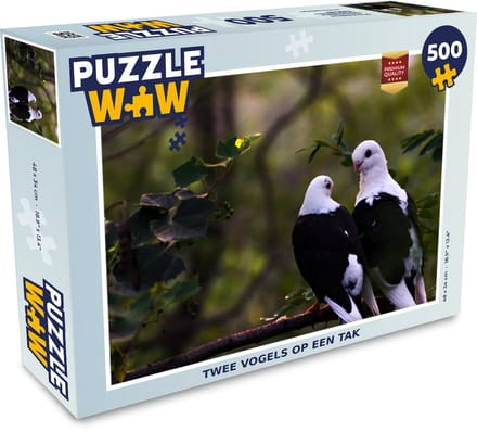Puzzel Vogels - Tak - Bladeren - Legpuzzel - Puzzel 500 stukjes