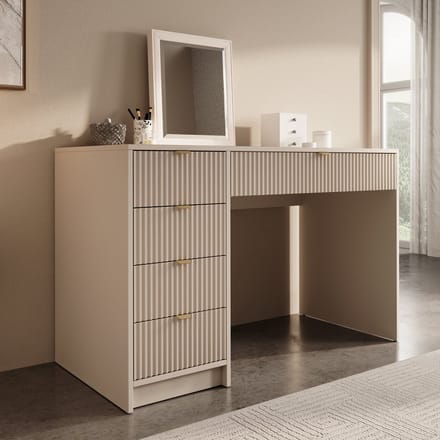 Meubella - Kaptafel Tavares - Beige - 120 cm