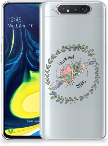 Samsung Galaxy A80 Telefoonhoesje met Naam Boho Dreams