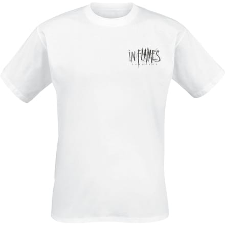 In Flames T-shirt - Foregone Distressed Logo - S tot 3XL - voor Mannen - wit