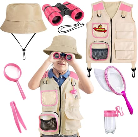 Verkenningsset Kinderen - Outdoor Avontuur - Natuur Ontdekken - Alles Inclusief - Medium - Roze