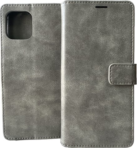 Bookcase Geschikt voor: Motorola Edge 20 Lite - Grijs - portemonnee hoesje