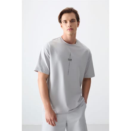 Oversized Geprinte Crew Neck T-shirt