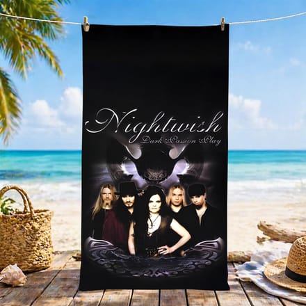 Serviette N-Nightwish Microfibre Serviette de Plage, Séchage Rapide, Sans Sable, Fibre Ultra-Fine, Super Douce. 60x35CM
