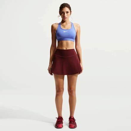 Nike Swoosh Medium Support Padded Sport BH Dames - Dri-FIT Sportbeha - Medium Ondersteuning - Blauw - Maat M