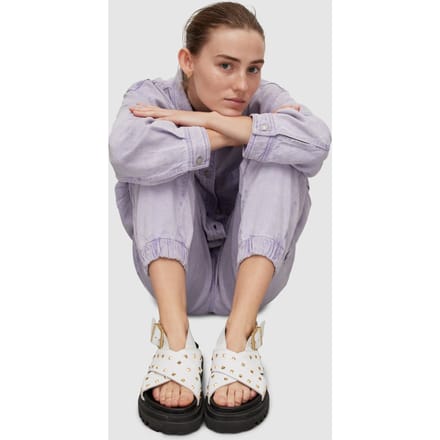 AllSaints Cosmo Stud Sandal Chalk White/brass Taglia: 41 | Infradito Outlet | Donna | Marrone