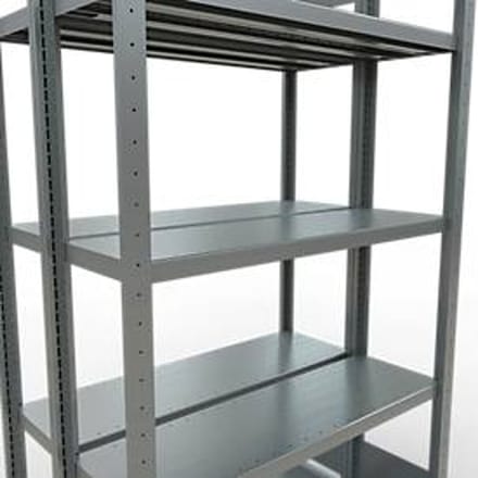 SCHULTE Lagertechnik - Dubbel legbordstelling. Type 250 kg - 2000x1000x2x300 mm, 10 schappen