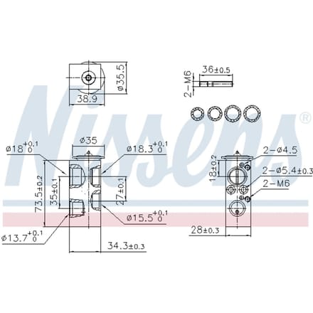 Expansieventiel, airconditioning NISSENS 999443