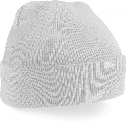 Gebreide muts polyester lichtgrijs