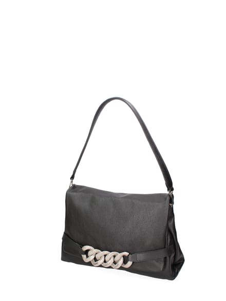 John Richmond schoudertas Vrouwen BLACK AND SILVER