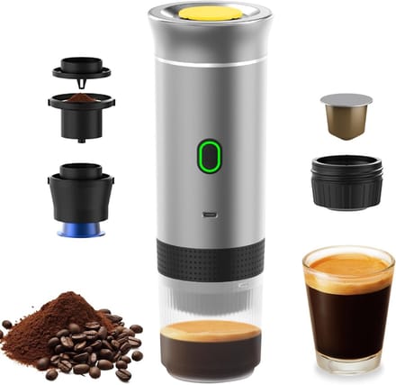 AHD® Draagbare Koffiemachine - Blender To Go - Draagbare Blender - Wit - ‎27cm x 9cm x 9cm