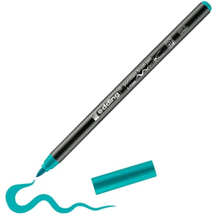 edding 4200 Porselein penseelpen - Turkoois