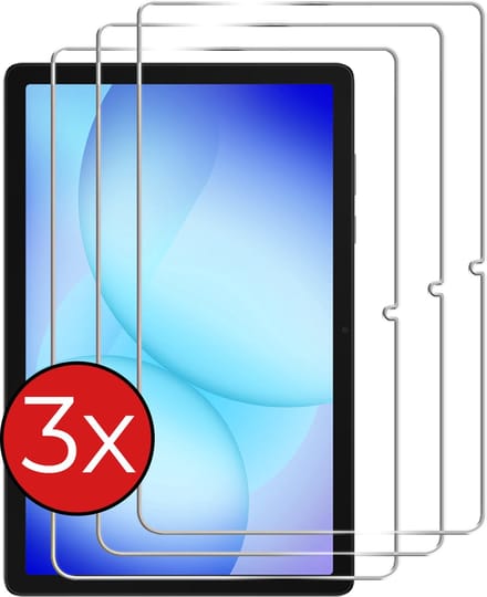 Screenprotector - 3 Stuks - Geschikt voor Samsung Galaxy Tab A11 Plus / A9 Plus - Extra Sterk - Beschermglas - Gehard Glas - Tempered Glass - Screen Protector