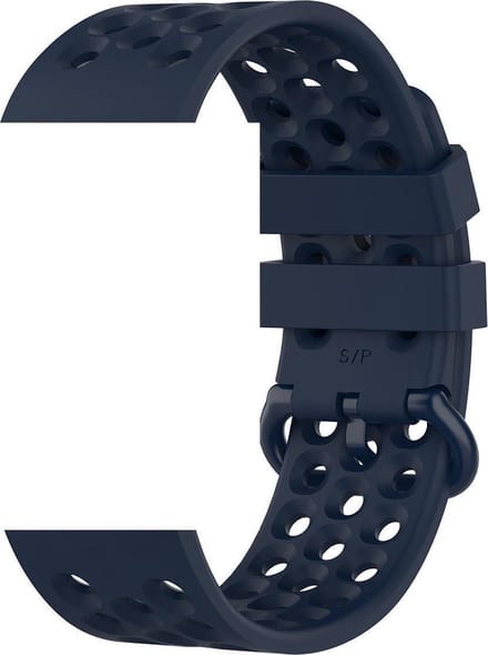 KELERINO. Siliconen bandje geschikt voor Fitbit Versa 2 (Lite) - Blauw - Small