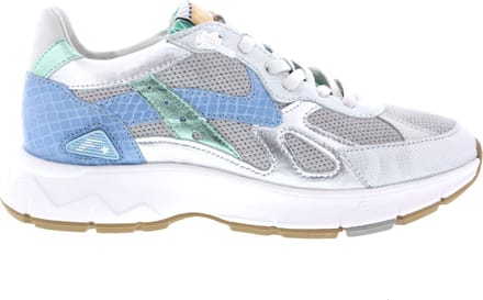 Floris Van Bommel Sfw-10152 Daysi Sneakers - Textiel - Dames - Zilver - Maat 39