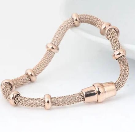 RVS sluiting Armband - Mannen en Vrouwen - Rosé -