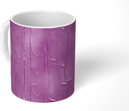 Mok - Patronen - Verf - Paars - Mokken - 350 ML - Beker - Uitdeelcadeautjes