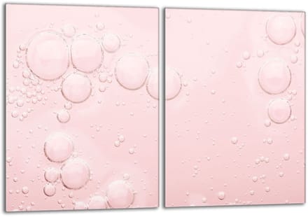 TMK ArtDeko Serie - Glazen Beschermplaat - 2x40x52 - Roze