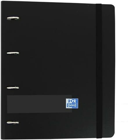 Ringmap Oxford Navulling (100 Lakens) Zwart A4