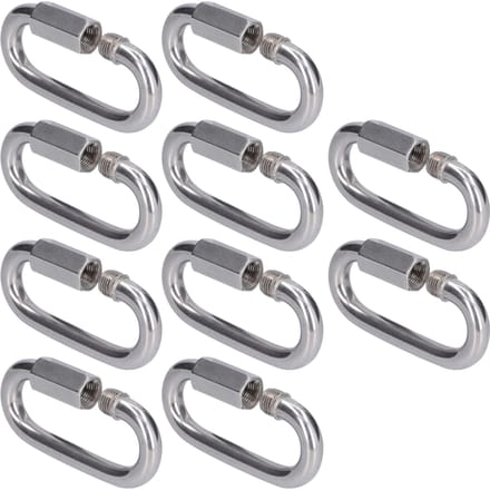 10 stuks Snelkoppeling Sterk Duurzaam Eenvoudig te Installeren Klein Formaat Kettingconnector M3.5 gray