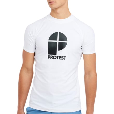 Protest PRTCater – Uv shirt Heren – Korte mouwen – Ronde hals – Wit