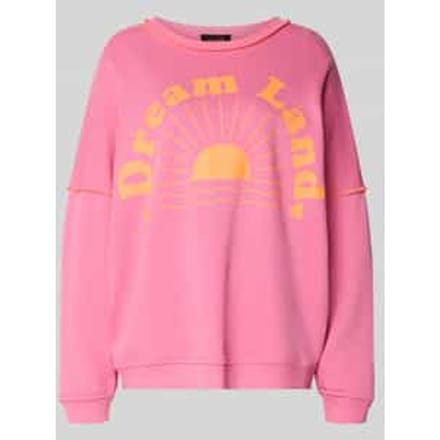 Oversized sweatshirt met geribde boorden