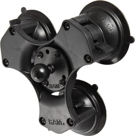 RAM Mount Triple Zuignapbasis met B-Kogel (25 mm) - RAP-B-365-224-1U