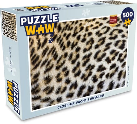 Puzzel Close-up vacht luipaard - Legpuzzel - Puzzel 500 stukjes