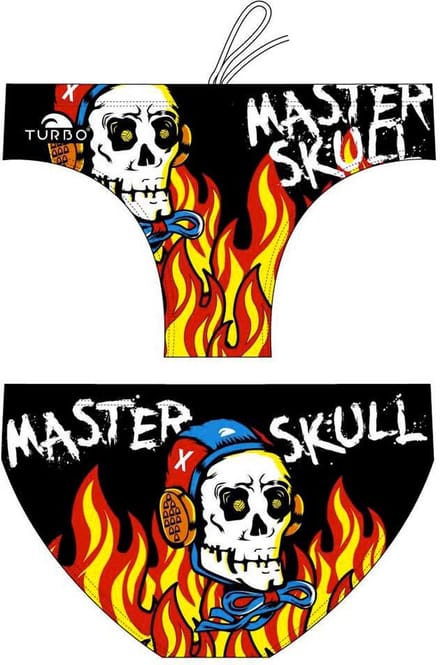 Turbo Master Halloween Skulls Zwemslip Zwart 2XL Man