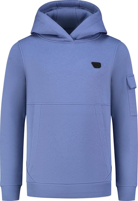 Ballin Amsterdam - Jongens Slim fit Sweaters Hoodie LS - Blue Grey - Maat 12
