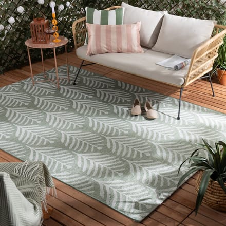 Fraai Buitenkleed - Summer Leaves Groen - 160x230cm