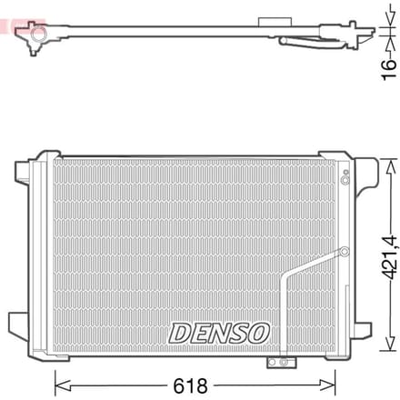 Condensator, airconditioning DENSO DCN17035