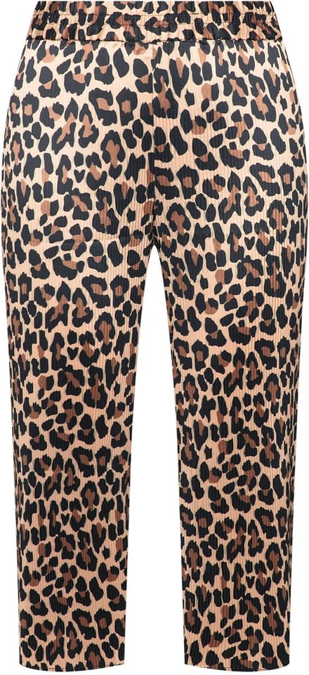 MIAMODA - Dames - Culotte wijde pijpen plooitjes elastische tailleband - Vanille - Maat 50