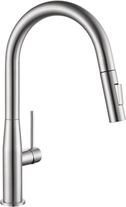 Cecipa Max Keukenkraan met Uitrekbare Uitloop - Vaas-Parapluvorm - Gebürstet - 2 Straalstanden - 40% Waterbesparing - 304 RVS