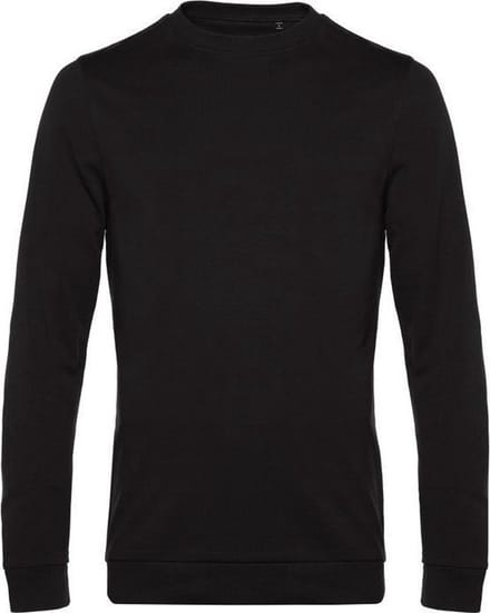 B&C Heren in sweatshirt (Zwart Puur)