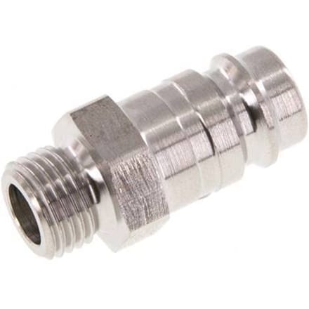 RVS DN 10 Luchtkoppeling Insteeknippel G 1/4 inch Buitendraad - CLP10-M-S-P-014