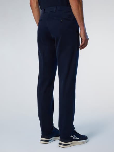 North Sails Chinos Defender geplooide gabardine