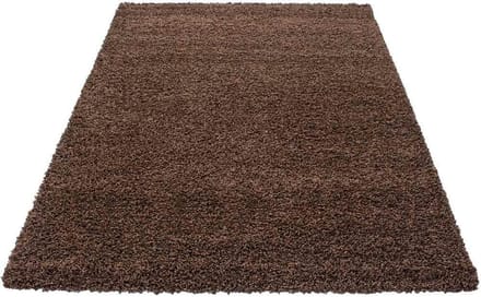 Hoogpolig vloerkleed Life - bruin - 80x150 cm