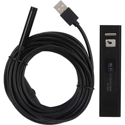 Endoscope WiFi multifonction 1200P HD, câble souple de 5 m, caméra endoscopique étanche pour téléphone blanc