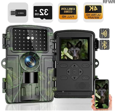 Wildcamera met Nachtzicht - Buitencamera - Waterdicht - Full HD - Observatiecamera